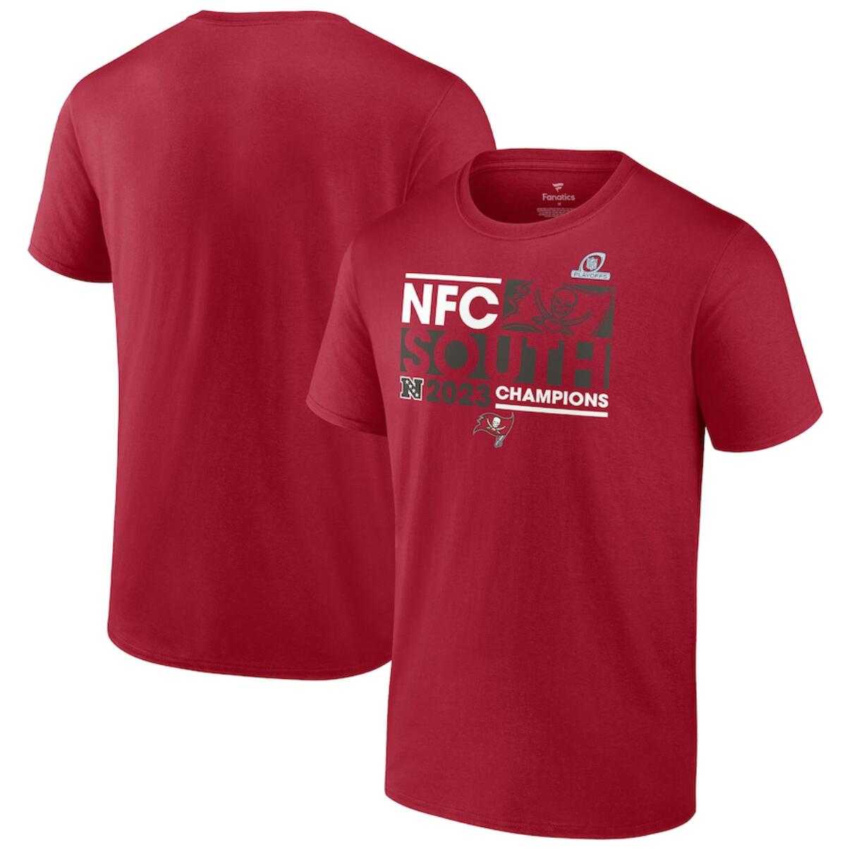 Men's Tampa Bay Buccaneers Red 2023 NFC South Division Champions Conquer T-Shirt,We sell and wholesale Men's Tampa Bay Buccaneers Red 2023 NFC South Division Champions Conquer T-Shirt on line form chian!